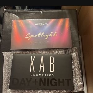 Opvbeauty and Kab cosmetics day and night eye shadow palettes brand new